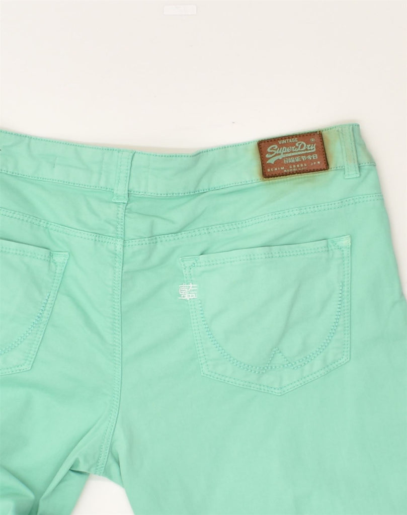 SUPERDRY Womens Low Waist Slim Jeans W32 L32 Green Cotton | Vintage Superdry | Thrift | Second-Hand Superdry | Used Clothing | Messina Hembry 