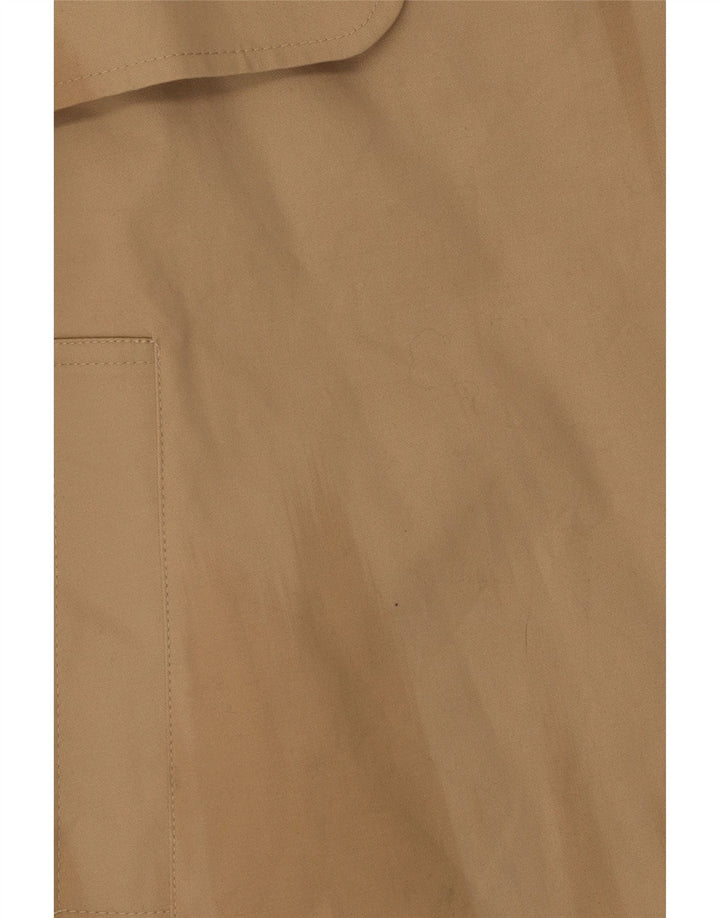 Marks & Spencer Mens Trench Coat UK 10 Small Beige Cotton