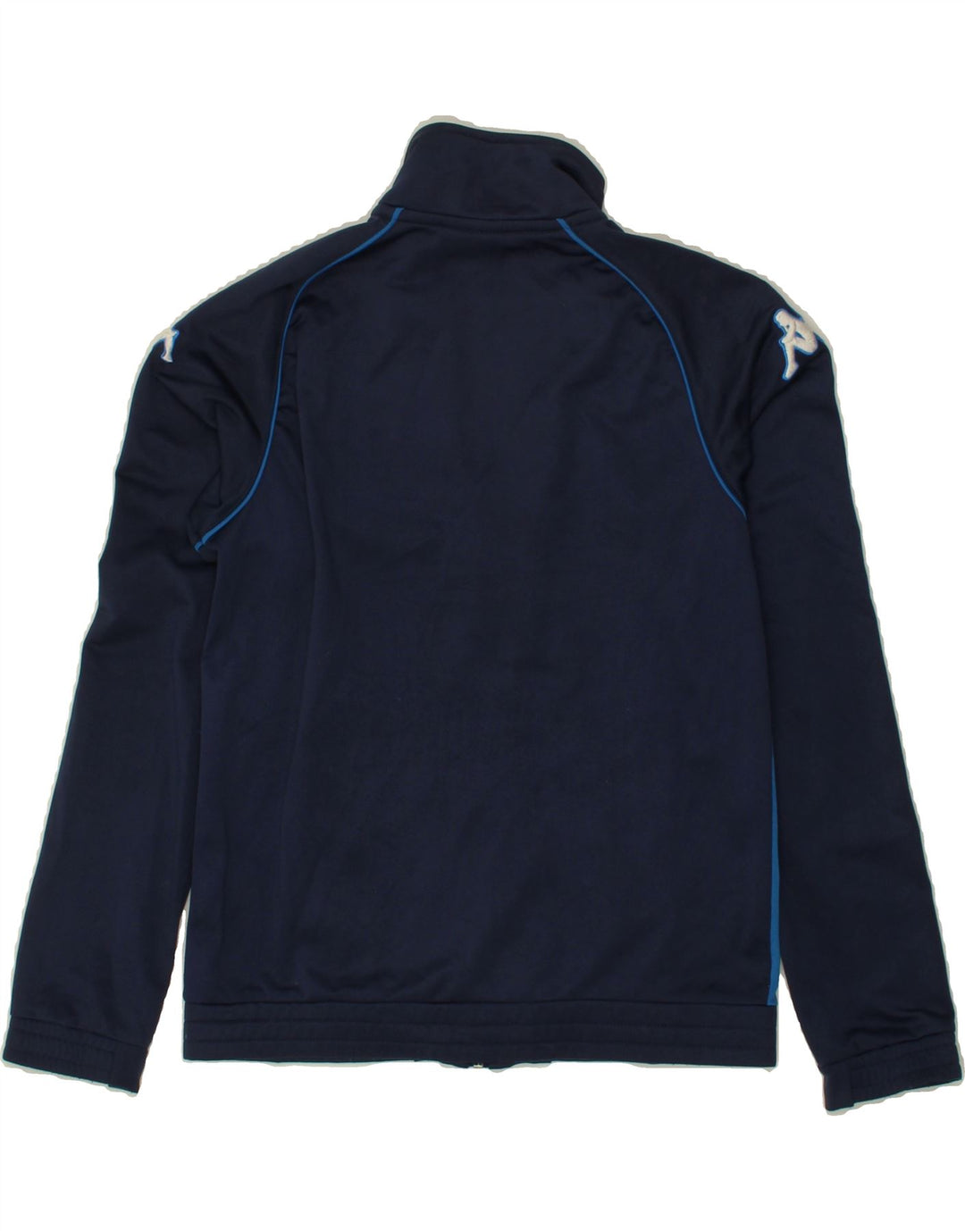 KAPPA Boys Graphic Tracksuit Top Jacket 11-12 Years Navy Blue Colourblock Vintage Kappa and Second-Hand Kappa from Messina Hembry 