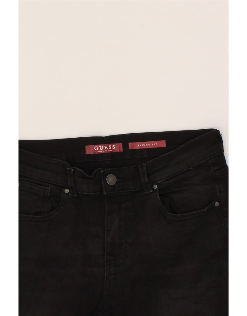 GUESS Womens Skinny Jeans UK 14 Medium W30 L31 Black Cotton Vintage Guess and Second-Hand Guess from Messina Hembry 