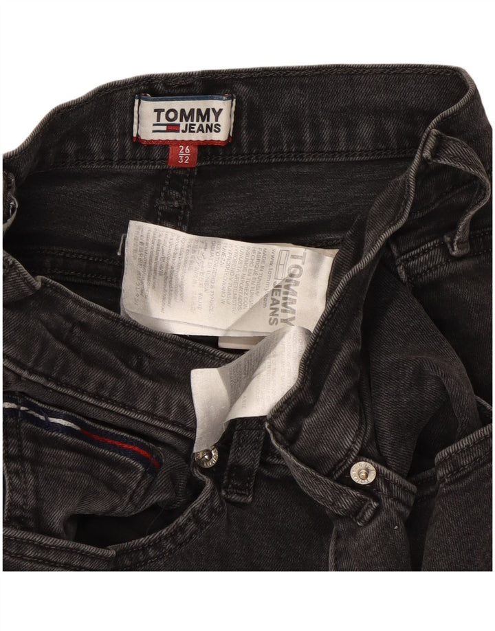 Tommy Hilfiger Womens Slim Jeans W26 L27 Black Cotton