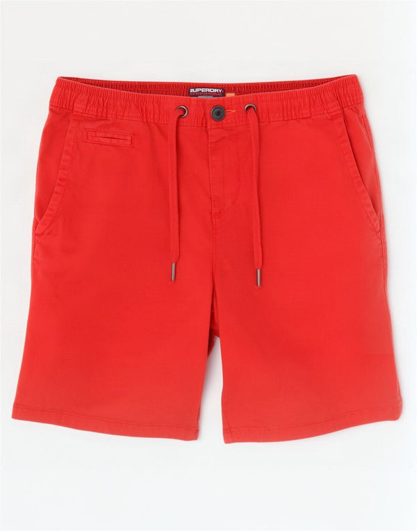 Superdry Mens Chino Shorts W33 Medium Red Cotton