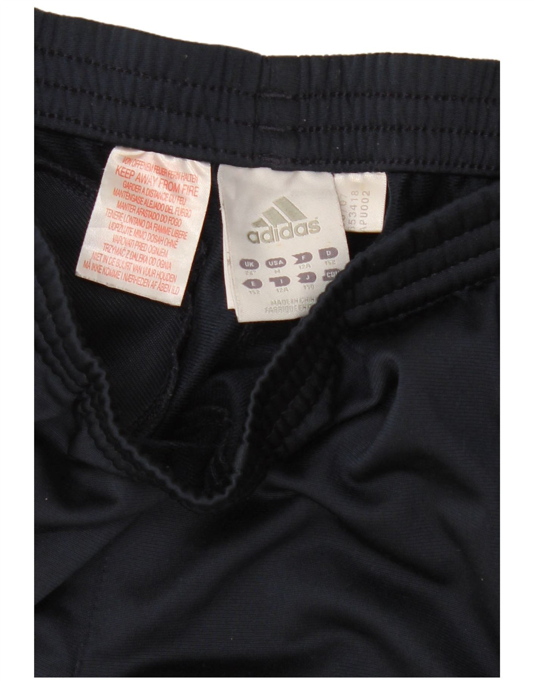 Adidas Boys Tracksuit Trousers 11-12 Years  Navy Blue Polyester