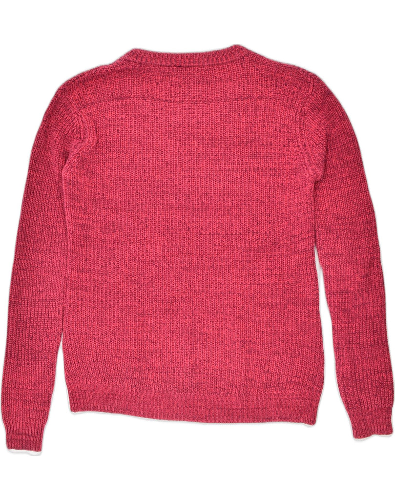 ANIMAL Womens Crew Neck Jumper Sweater UK 10 Small Red Cotton | Vintage Animal | Thrift | Second-Hand Animal | Used Clothing | Messina Hembry 