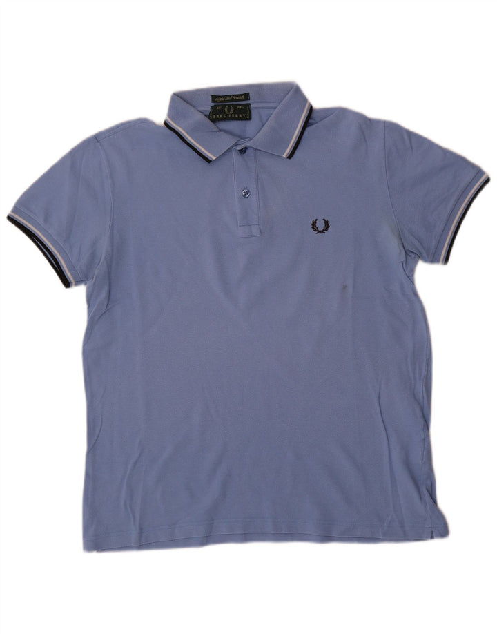 Fred Perry Mens Light and Stretch Polo Shirt Large Blue