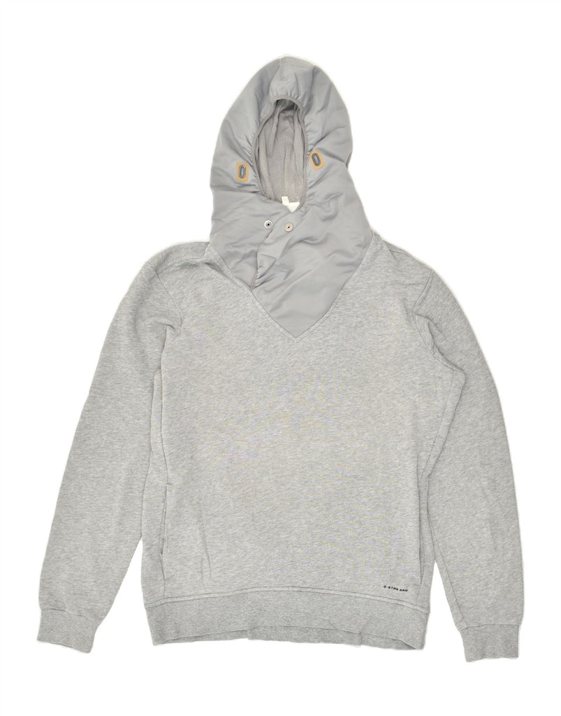 G-STAR Mens Hoodie Jumper XL Grey Flecked Cotton | Vintage G-Star | Thrift | Second-Hand G-Star | Used Clothing | Messina Hembry 