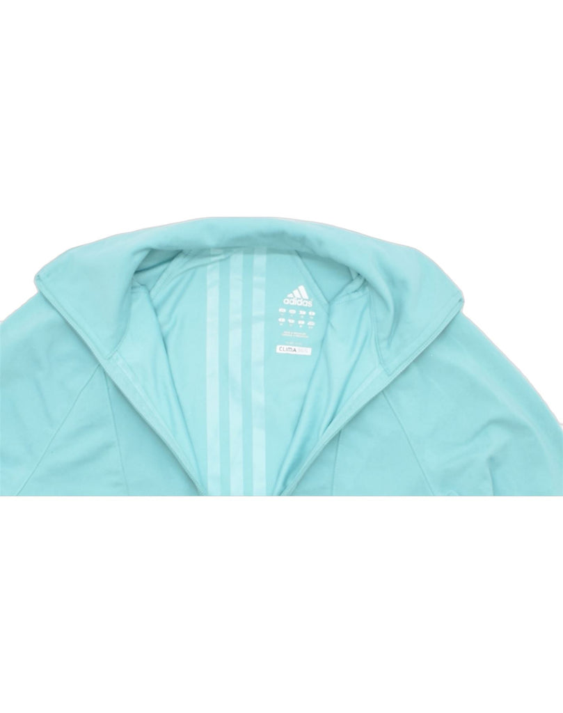 ADIDAS Womens Clima 365 Tracksuit Top Jacket UK 10 Small Turquoise | Vintage | Thrift | Second-Hand | Used Clothing | Messina Hembry 