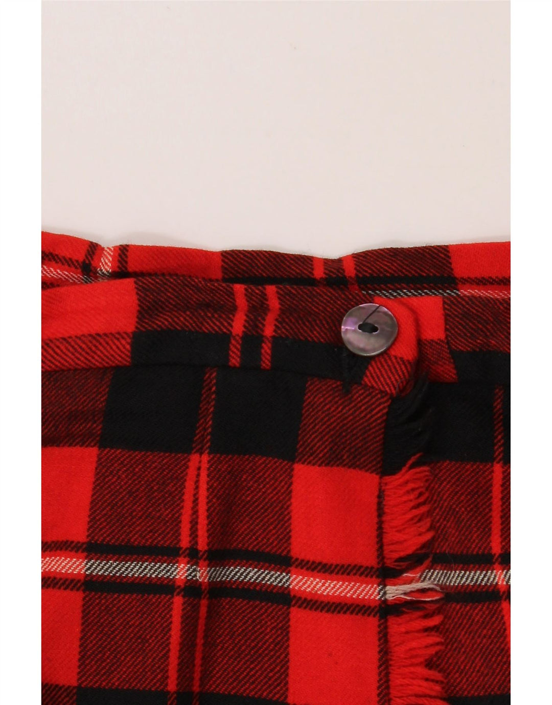 VINTAGE Womens Wrap Skirt W24 XS Red Plaid Vintage Vintage and Second-Hand Vintage from Messina Hembry 