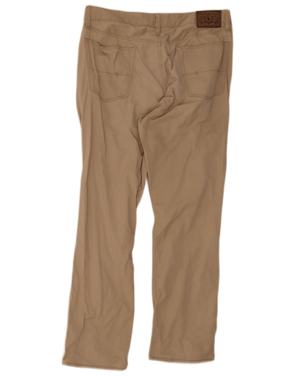 Polo Ralph Lauren Mens Slim Cargo Trousers W36 L32 Beige Cotton