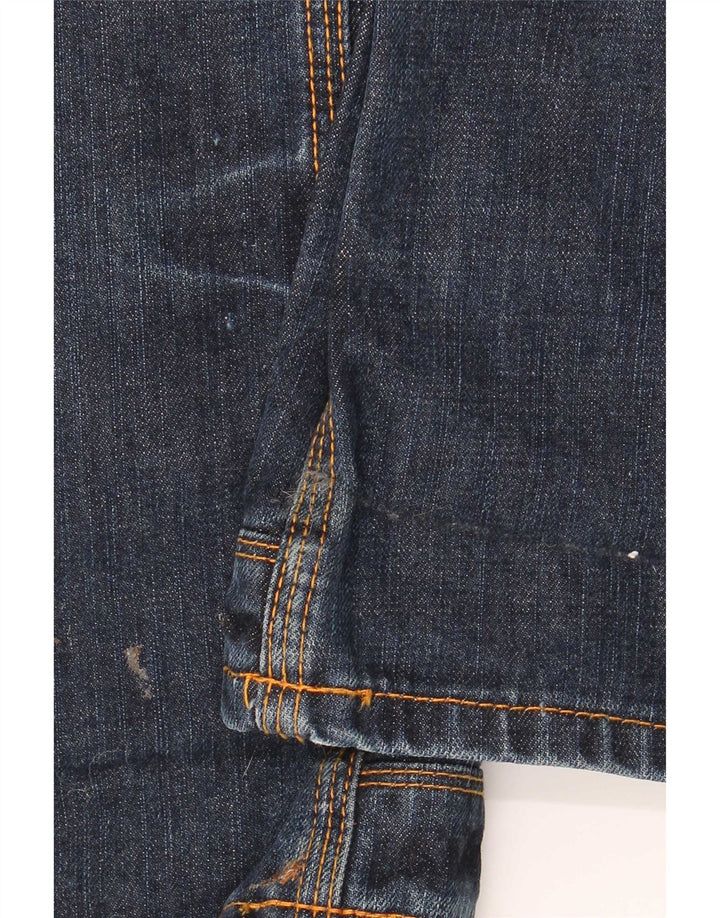 Superdry Mens Cargo Bootcut Jeans W27 L32 Navy Blue Cotton