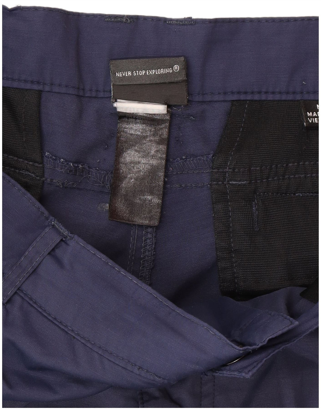 The North Face Mens Cargo Shorts Medium W36  Navy Blue Polyester