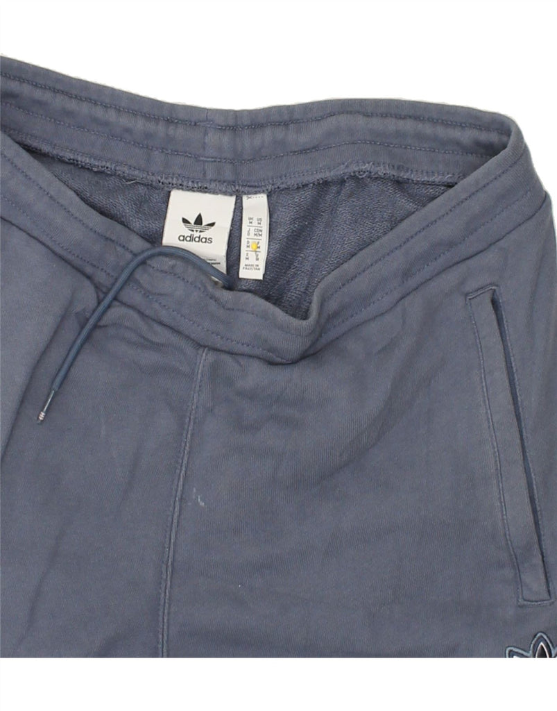 ADIDAS Mens Sport Shorts Medium Blue Cotton | Vintage Adidas | Thrift | Second-Hand Adidas | Used Clothing | Messina Hembry 