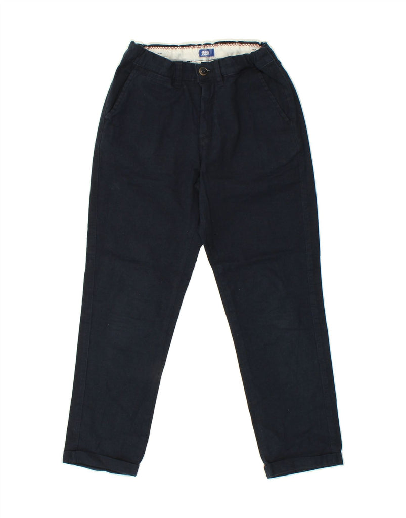 JACK & JONES Boys Slim Chino Trousers 12-13 Years W22 L23 Navy Blue Cotton | Vintage Jack & Jones | Thrift | Second-Hand Jack & Jones | Used Clothing | Messina Hembry 