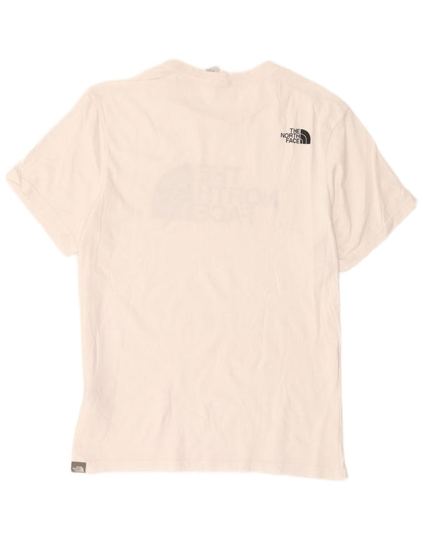 The North Face Mens Graphic T-Shirt Top Medium White Cotton