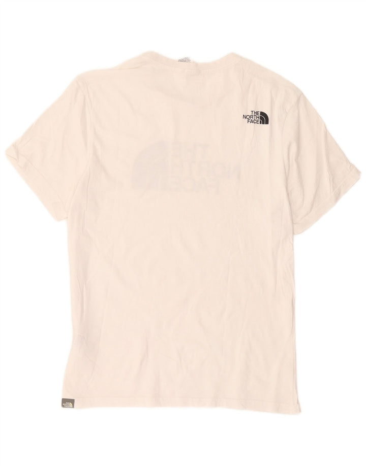 The North Face Mens Graphic T-Shirt Top Medium White Cotton