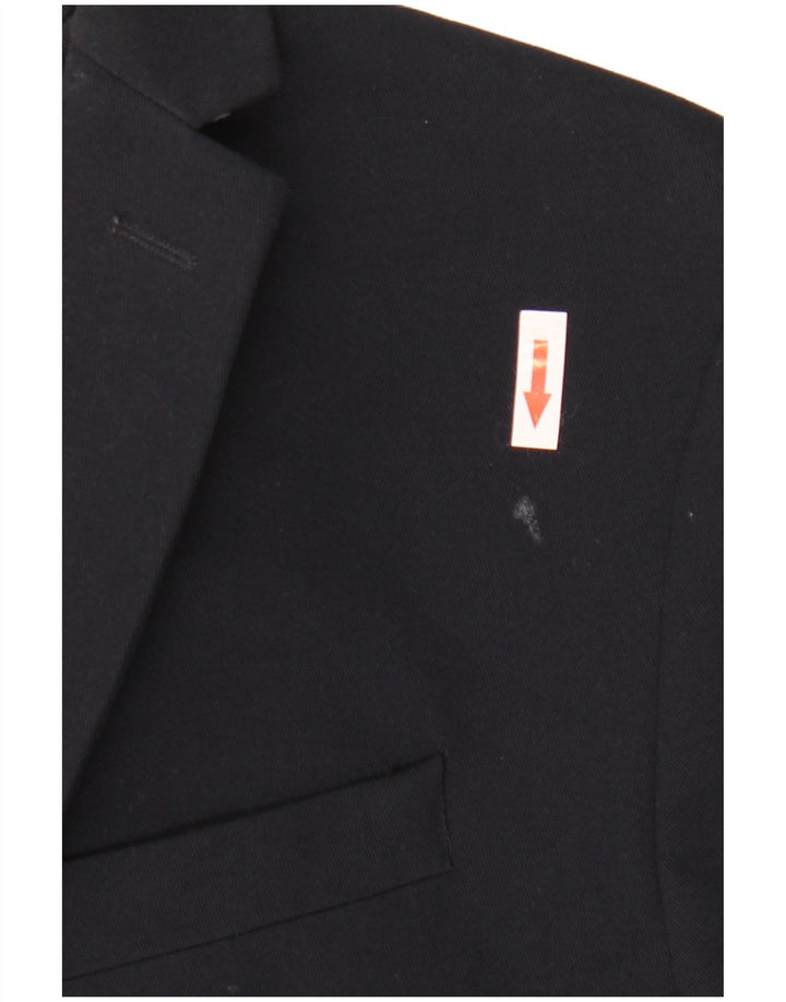 Zara Mens 2 Button Blazer Jacket IT 54 2XL Navy Blue