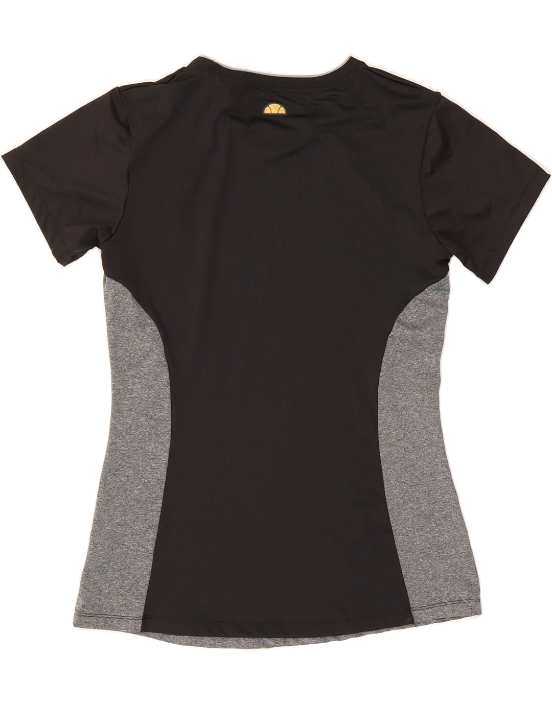 ELLESSE Womens T-Shirt Top UK 12 Medium Grey Colourblock Polyester Vintage Ellesse and Second-Hand Ellesse from Messina Hembry 