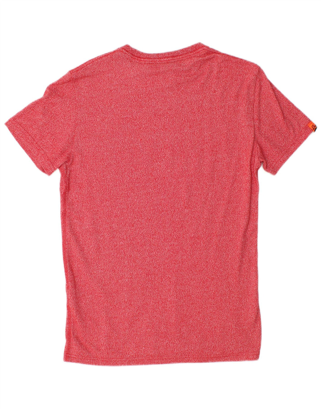 Superdry Mens Graphic T-Shirt Top Small Red Flecked Cotton