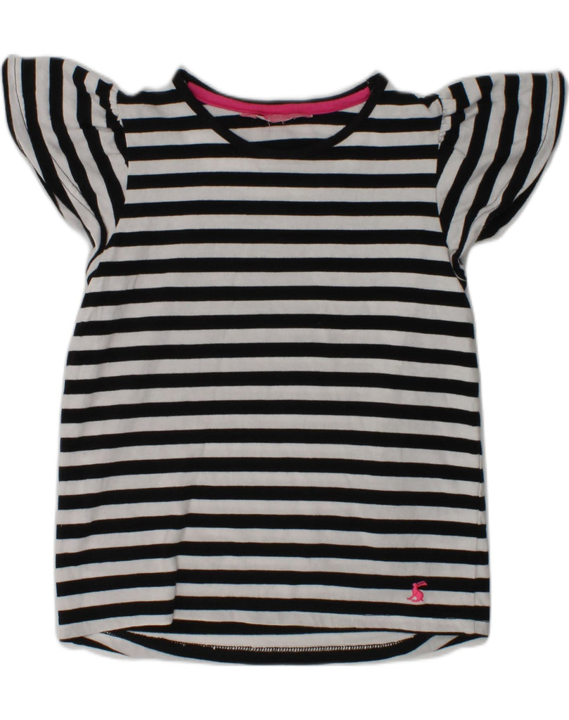 JOULES Girls Tunic Top 2-3 Years Black Striped | Vintage Joules | Thrift | Second-Hand Joules | Used Clothing | Messina Hembry 