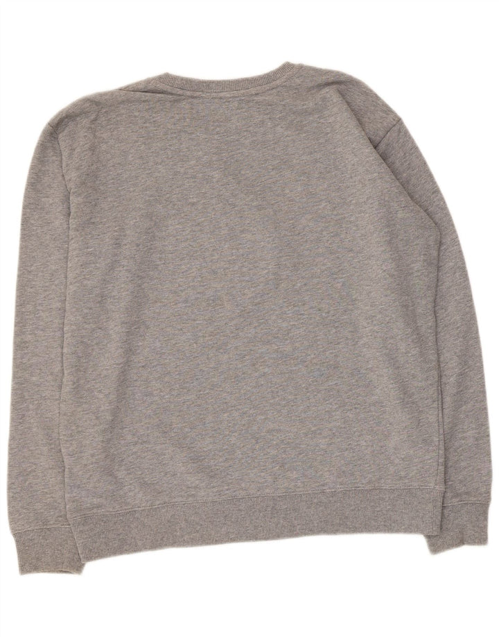 Tommy Hilfiger Mens Graphic Sweatshirt Jumper Medium Grey Flecked Cotton