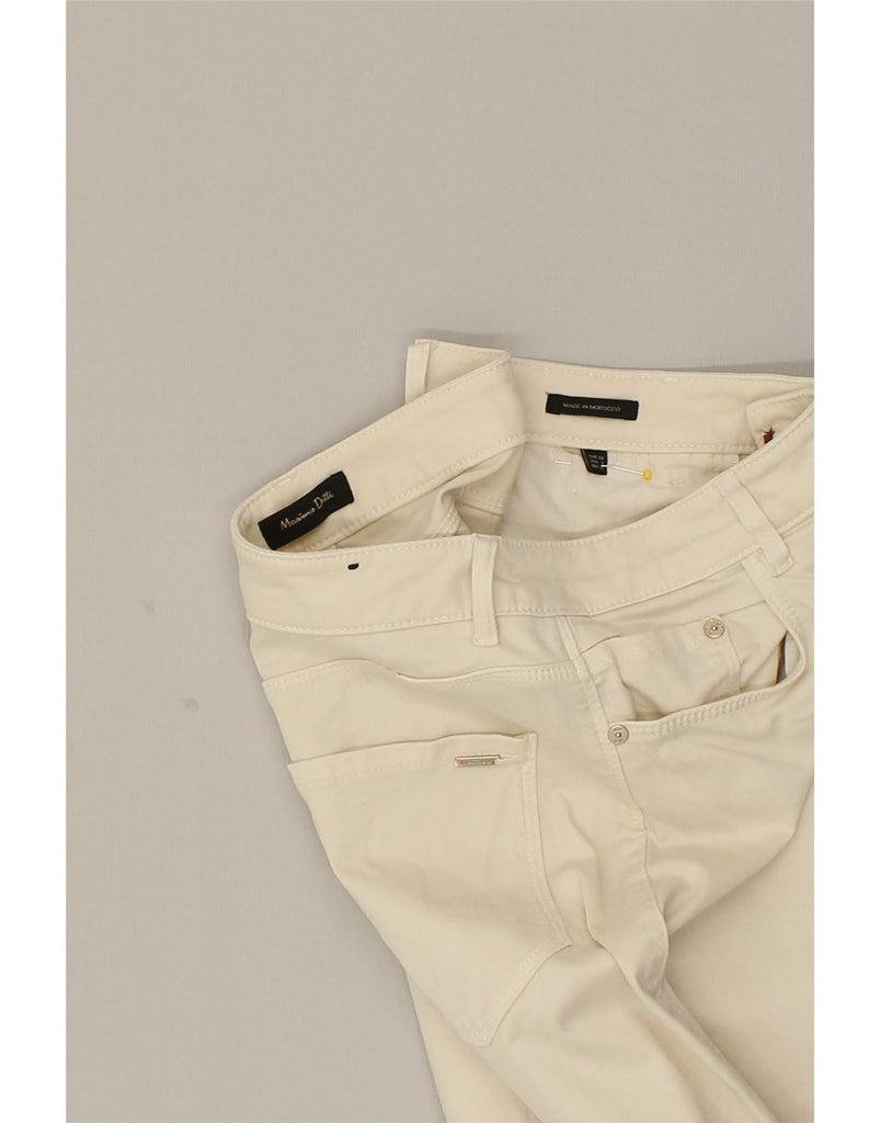 MASSIMO DUTTI Womens Slim Casual Trousers EU 40 Medium W30 L29  Off White | Vintage Massimo Dutti | Thrift | Second-Hand Massimo Dutti | Used Clothing | Messina Hembry 