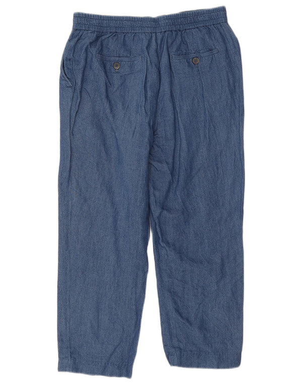 Massimo Dutti Womens Tapered Chino Trousers EU 38 Small W28 L22 Blue