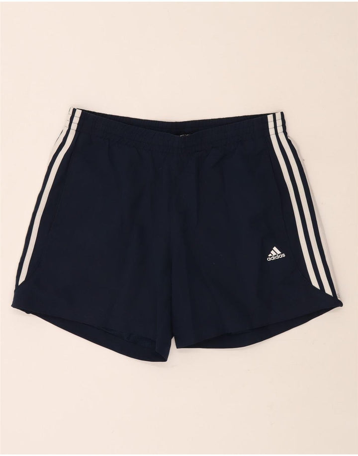 ADIDAS Mens Climalite Sport Shorts Medium  Navy Blue Polyester