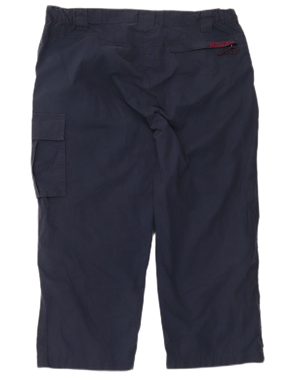 Mountain Warehouse Womens Capri Trousers UK 14 Large W36 L21 Navy Blue