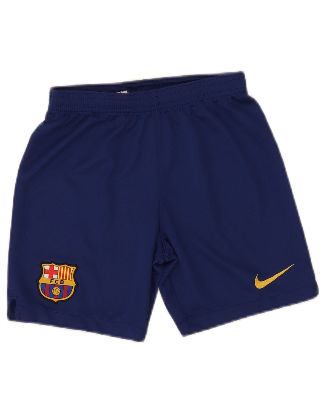 Nike Boys Barcelona Sport Shorts 8-9 Years Small Navy Blue Polyester