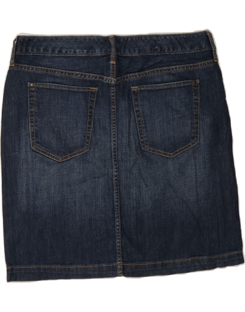 EDDIE BAUER Womens Denim Skirt US 8 Medium W32  Blue Cotton Vintage Eddie Bauer and Second-Hand Eddie Bauer from Messina Hembry 