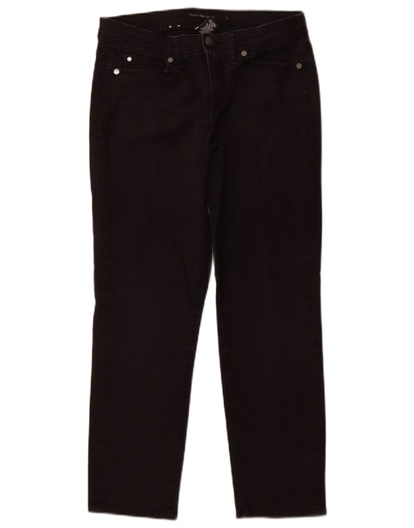 Calvin Klein Womens Crop Slim Jeans US 4 Small W28 L26 Black Cotton