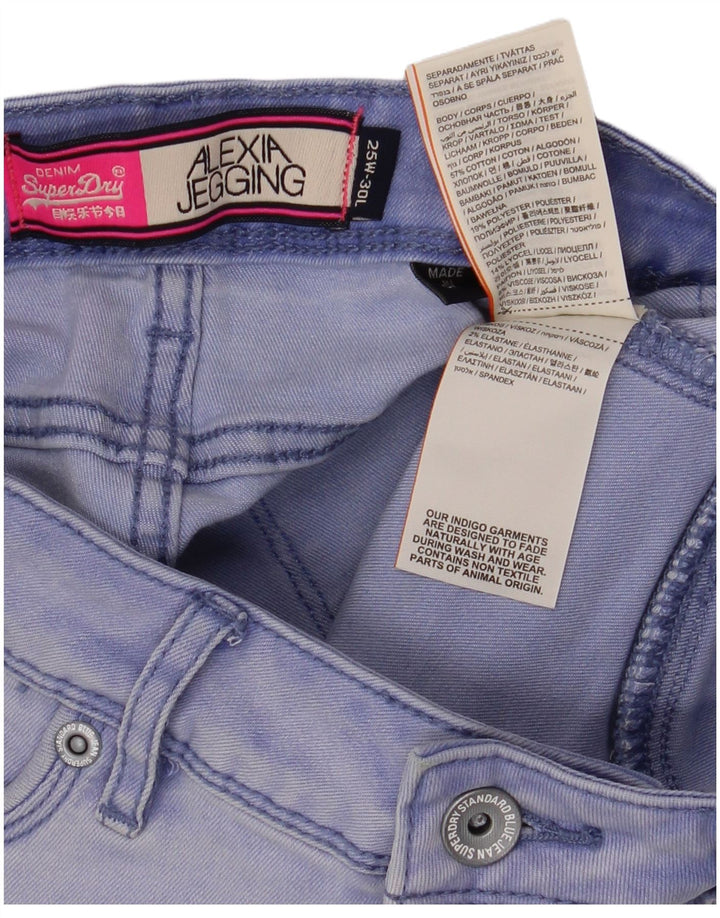 Superdry Womens Alexia Distressed Jegging Jeans W25 L30 Blue Cotton