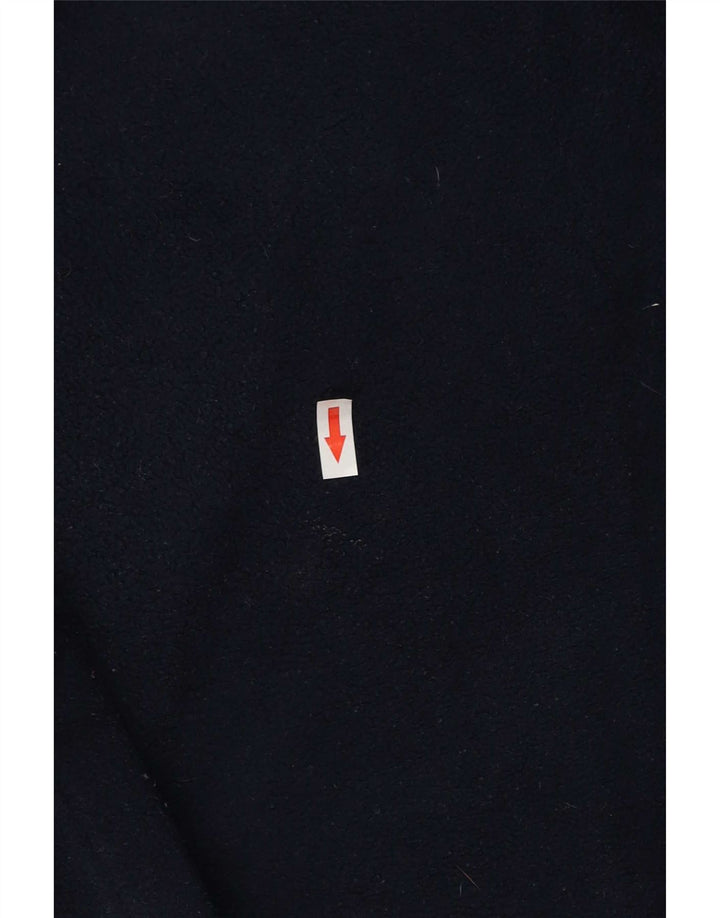 Kappa Mens Zip Neck Fleece Jumper Medium Navy Blue Polyester