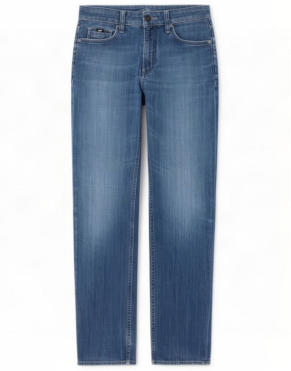 Gas Mens Straight Jeans W30 L34 Blue Cotton