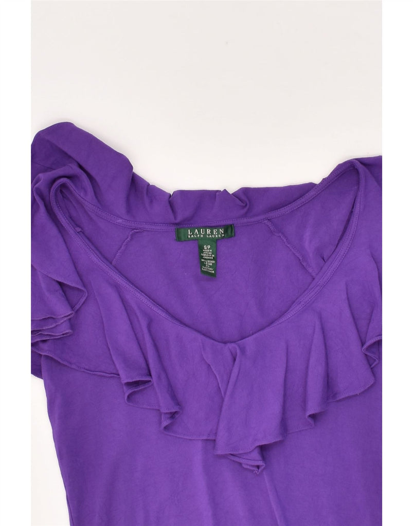 RALPH LAUREN Womens Blouse Top UK 8 Small Purple Viscose | Vintage Ralph Lauren | Thrift | Second-Hand Ralph Lauren | Used Clothing | Messina Hembry 