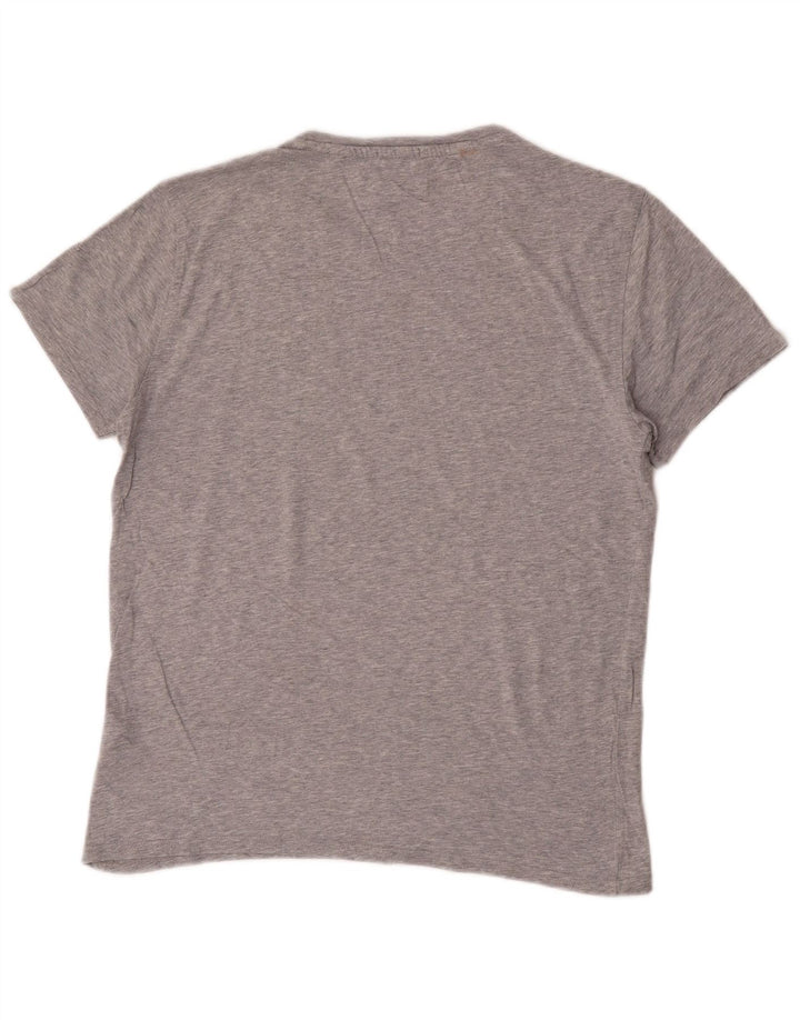 Tommy Hilfiger Mens Regular Fit T-Shirt Top Small Grey Cotton