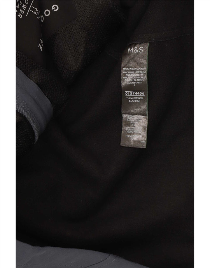 Marks & Spencer Mens Tracksuit Top Jacket Large Navy Blue Polyester