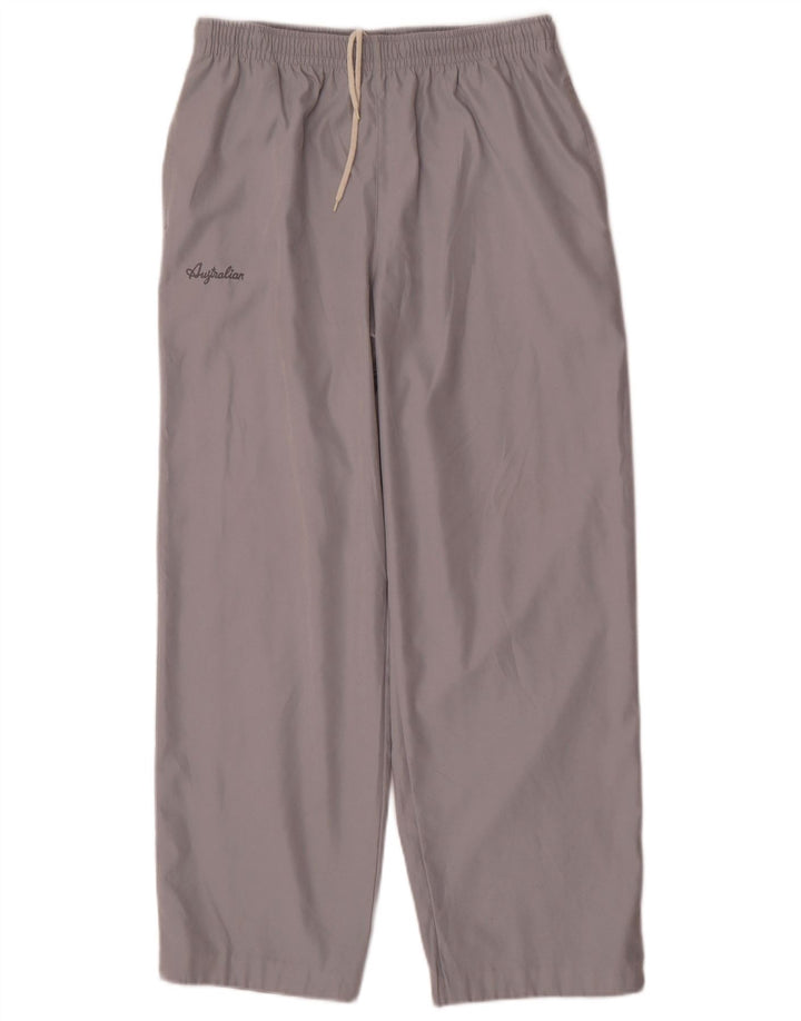 AUSTRALIAN L'ALPINA Mens Tracksuit Trousers IT 48 Medium Grey Polyester