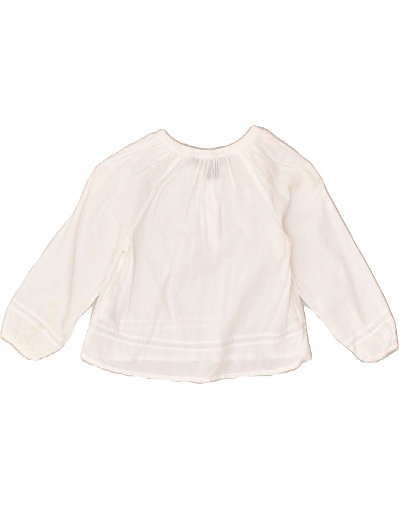 POLO RALPH LAUREN Girls Long Sleeve Blouse Top 2-3 Years White Cotton | Vintage Polo Ralph Lauren | Thrift | Second-Hand Polo Ralph Lauren | Used Clothing | Messina Hembry 