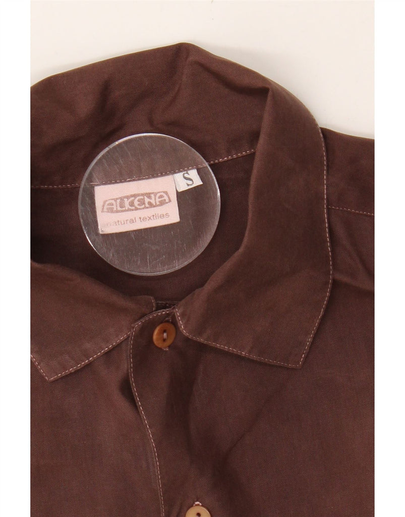 VINTAGE Mens Shirt Small Brown Vintage Vintage and Second-Hand Vintage from Messina Hembry 