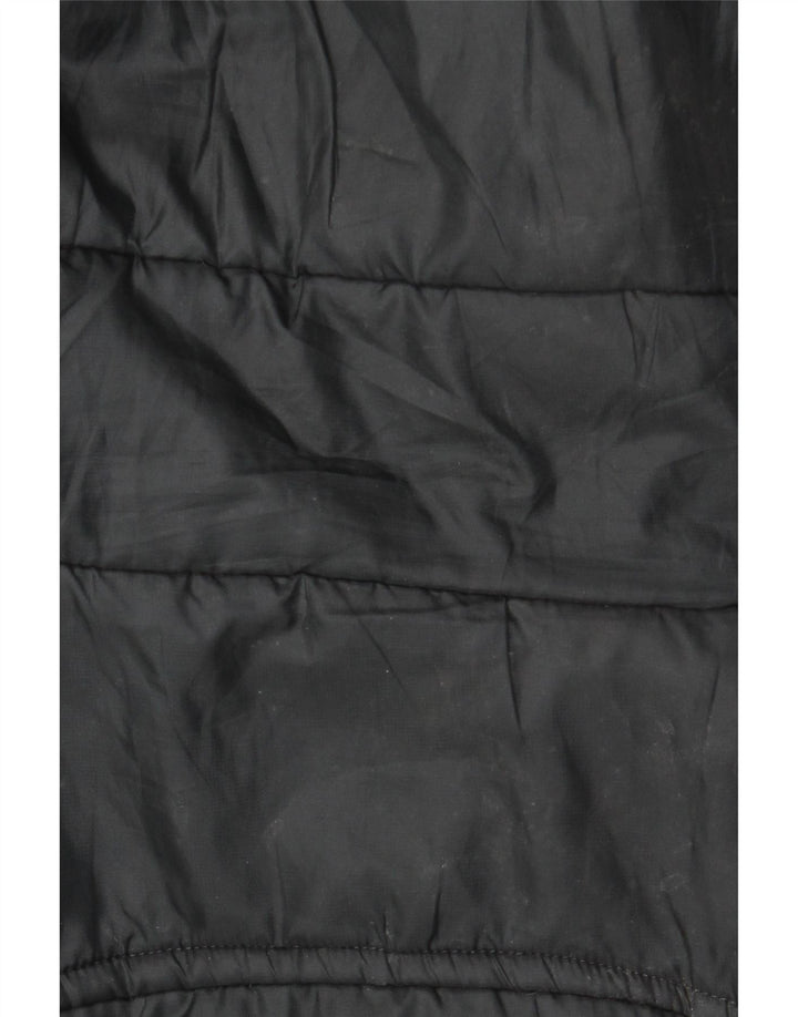 Weird Fish Mens Hooded Padded Jacket UK 38 Medium Black Polyester