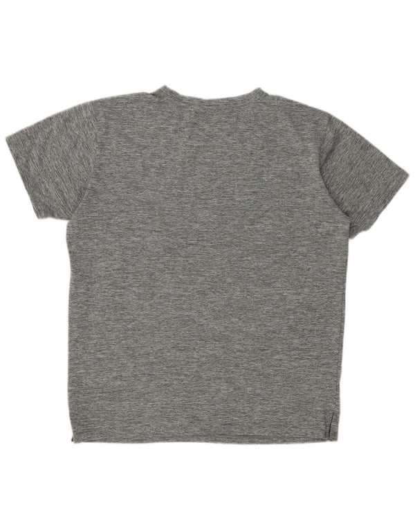 Puma Mens Graphic T-Shirt Top Medium Grey Flecked