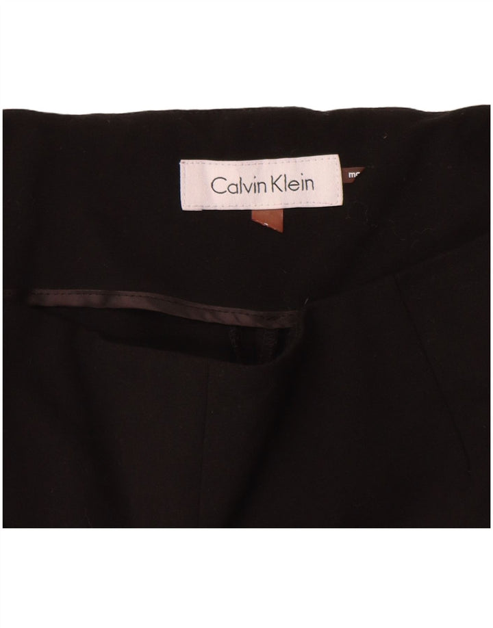 Calvin Klein Womens Slim Suit Trousers W28 L27 Black Polyester