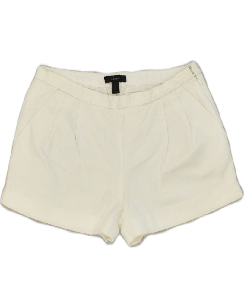 J. CREW Womens Hot Pants US 0 XS W26 White Cotton | Vintage J. Crew | Thrift | Second-Hand J. Crew | Used Clothing | Messina Hembry 