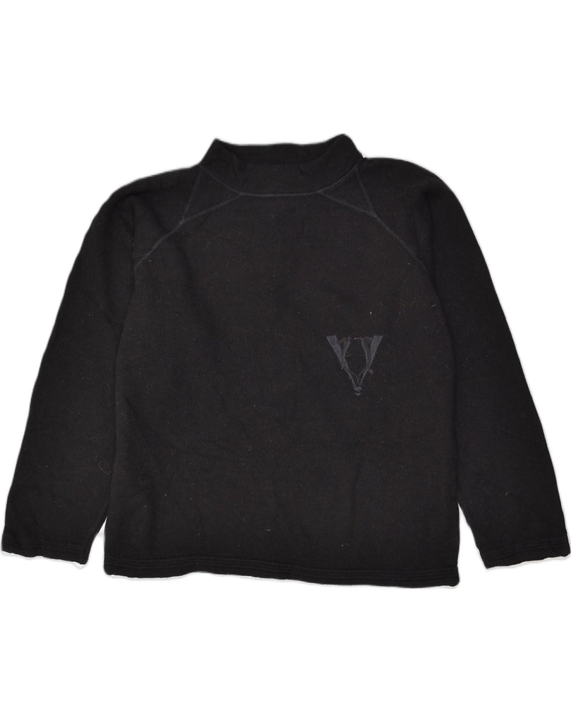 VERTIGO Womens Oversized Turtle Neck Jumper Sweater UK 16 Large Black | Vintage Vertigo | Thrift | Second-Hand Vertigo | Used Clothing | Messina Hembry 