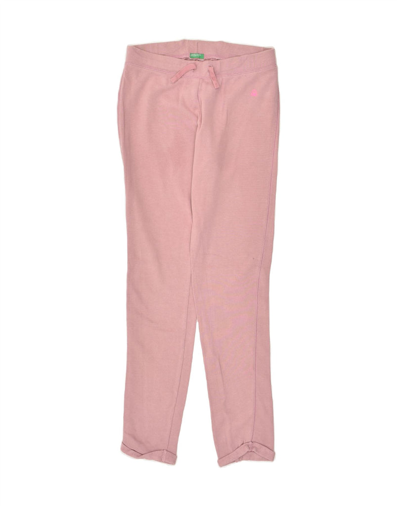 BENETTON Womens Tracksuit Trousers UK 12 Medium Pink | Vintage Benetton | Thrift | Second-Hand Benetton | Used Clothing | Messina Hembry 