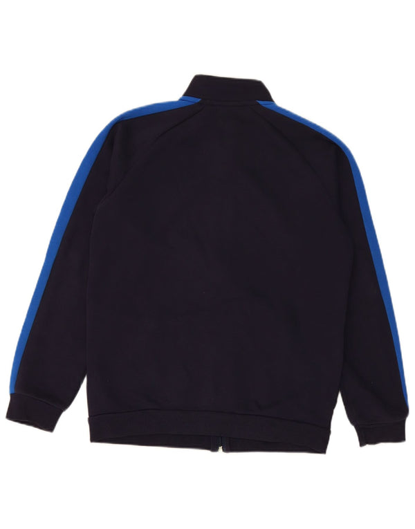 PUMA Boys Tracksuit Top Jacket 13-14 Years Navy Blue Cotton