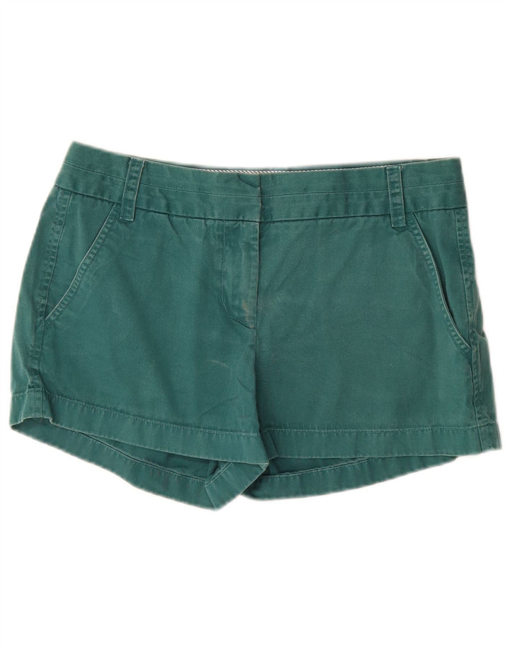 J. CREW Womens Chino Shorts US 4 Small W28 Green Cotton