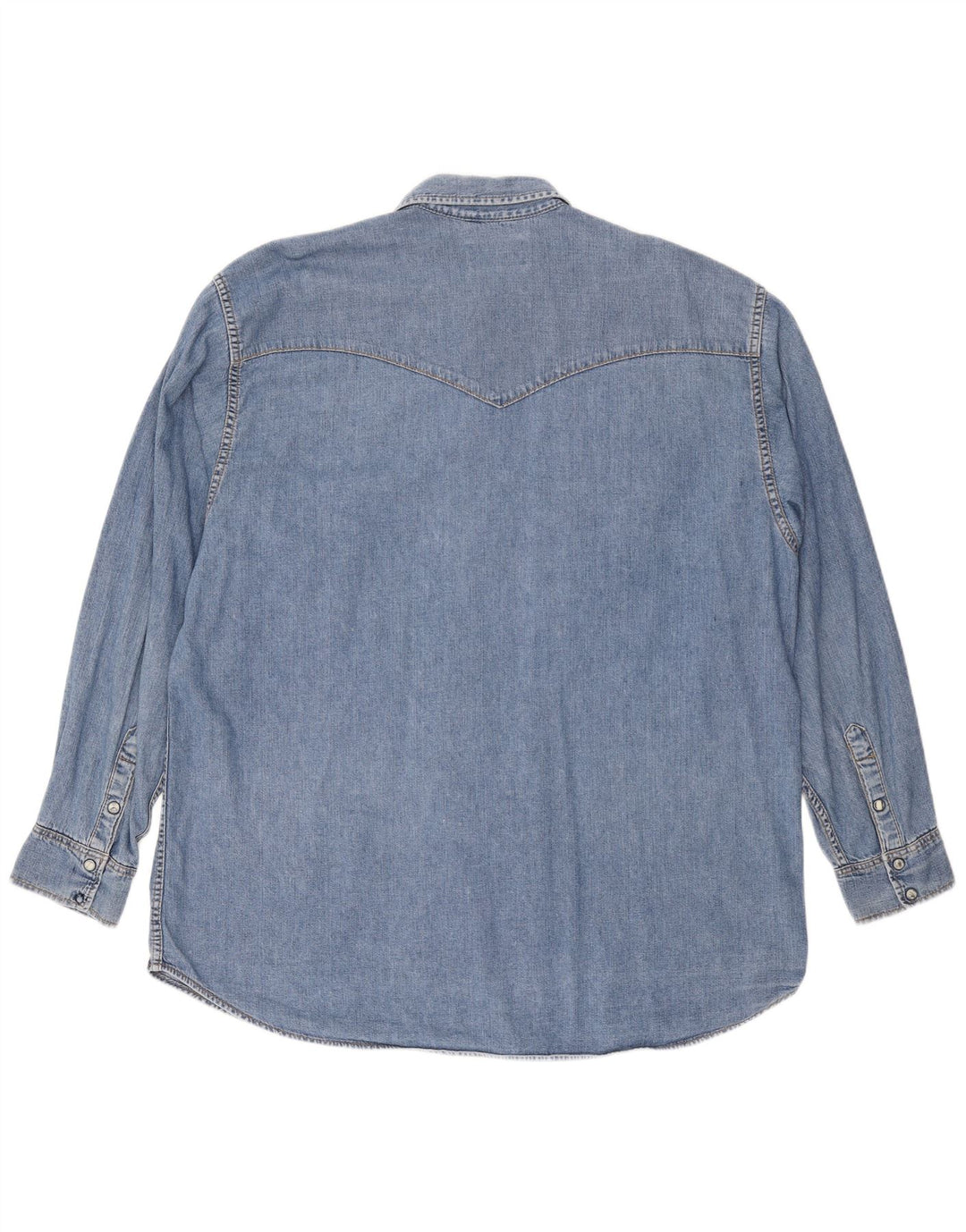 LEE Mens Denim Shirt 2XL Blue Cotton