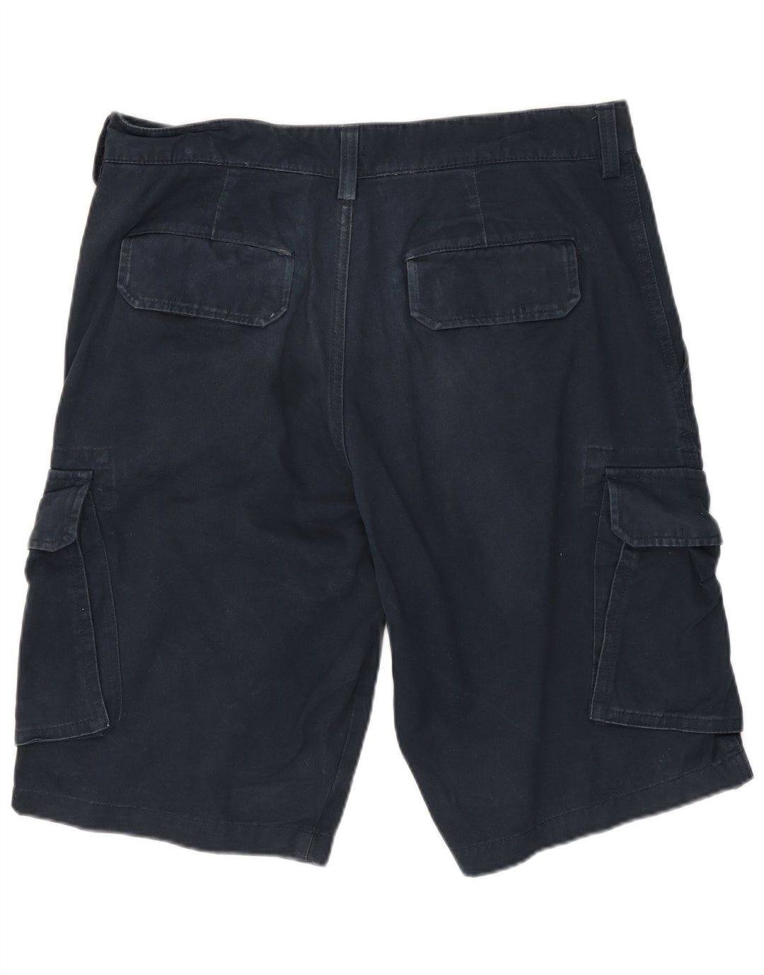 Lyle & Scott Mens Cargo Shorts W30 Medium Navy Blue Cotton